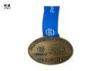 Oval Shape Bronze Custom Award Medals With Two Sides BIG Logo