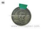 Individual Type Silver Plating Kids Sports Medals With Printed Lanyard School Awards Medals