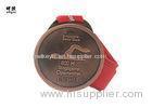 Copper Plating Zinc Alloy Material Custom Award Medals For Swimming