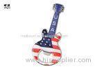 Guitar Shape Flat Beer Bottle Openers Magnet With Epoxy Sticker Logo