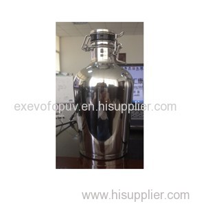 Stainless steel beer bottle growler