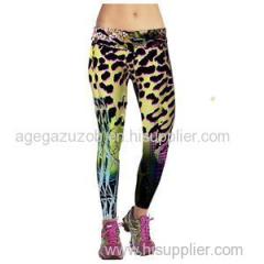 Leopard Leggings With Yellow Wetlands