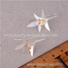 Creative Flower Drawing Designer S925 Silver Drop Earrings SSE070