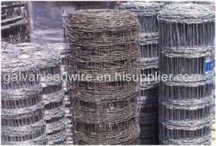 Galvanized iron field fence