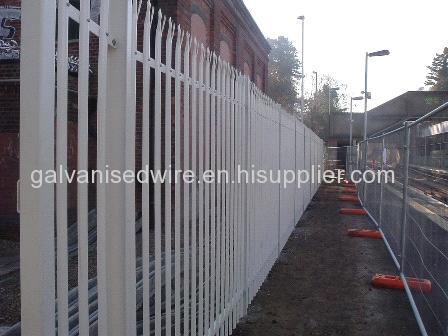 Top quality hot dipped galvanized palisade fencing