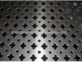 Round hole sheet metal perforated wire mesh with various shape