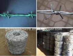 (BWG14x14 or BWG16x16 with1.6 mm 2.1mm 2.5mm wire diameter) electric / hot dipped barbed wire