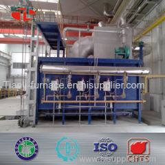 12T loading weight natral gas heating furnace for pressure vessel
