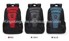 Fashion Polyester Laptop Backpack in Red and Black