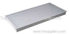 recessed panel light with film cover