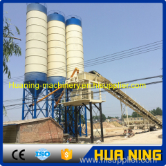 Good performance stationary 90m3/h concrete batching plant with layout drawing