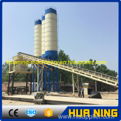 Good performance stationary 90m3/h concrete batching plant with layout drawing