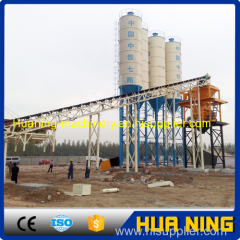 Good performance stationary 90m3/h concrete batching plant with layout drawing