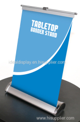 Desk roll up banner stand