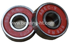 High precision Deep groove ball bearing colourful skateboard bearing 609