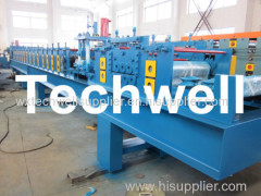 1.5 - 3.0mm Thickness Top Hat Purlin Roll Forming Machine With Hydraulic Cutting