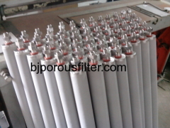 Titanium powder sintered filter tubes / cartridges