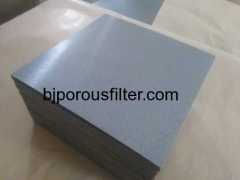 Titanium powder sintered filter plates