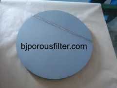 Titanium powder sintered filter circles / discs