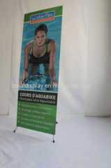 X type banner display stand