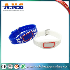 13.56MHz LED Custom RFID Silicone Wristband For Water parks