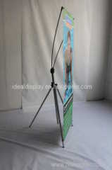 Height adjustable X banner stand