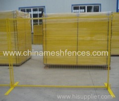 Hot sale metal weld type portable fence panel powder coated construction lattice fence Canada pipe mesh