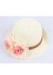 Sunshade Ladies Wide Brim Straw Hats Flower Derocation For Travel