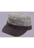 Multi Color Girls Flat Peak Cap / Houndstooth Polyester Baseball Caps Vintage