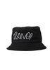 Dark Black Plain Ladies Casual Summer Hats Outdoor Flat Embroidered