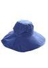 Polyester Fishing Plain Bucket Hat With Drawstring Mens Blue Bucket Hat