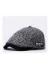 Modern Herringbone Flat Cap Mens Summer Flat Caps Floral Black Embroidery