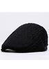 Polyester Knit Peaked Flat Cap Keep Warm Fashionable For Travel Outdoor