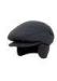 Black Cotton Peaked Flat Cap / Mens Driving Hats One Size With Ear Cover