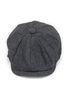 Vintage Wool Cotton Newsboy Cap Striped Keep Warm For Women Modern