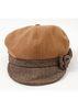 Wollen Free Size Vintage Newsboy Cap Plaid Brwknot Casual Outdoor Style