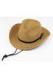 Beach Large Mens Wide Brim Straw Hat With Metal Buckle Leather Strap