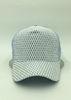 Light Blue Mesh Pre Curved Baseball Caps Adjustable Strap For Hiking