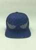 Applique Embroidery Mesh Multi Colored Snapback Hats For Guys Bark Blue Black
