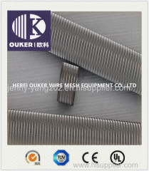 Interal axial wire construction wedge wire screen tube from inside to outside