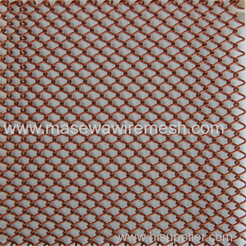 golden decorative mesh metal room divider