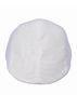 Nylon Linen White Peaked Flat Cap Elastic Sweatband Childrens Hiking