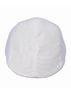 Nylon Linen White Peaked Flat Cap Elastic Sweatband Childrens Hiking
