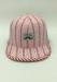 Girls Stress Mesh Snapback Caps / Pink Snapback Hats Sports Casual Striped