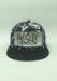 Black Floral Snapback Baseball Caps / Snapback Vintage Hats With Iron Logo