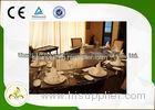 Custom Gas Teppanyaki Grill Table Built In Electrostatic Fume Precipitator