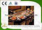 Stainless Steel Indoor Teppanyaki Grill Ten Seats With Fume Precipitator