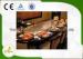 Stainless Steel Indoor Teppanyaki Grill Ten Seats With Fume Precipitator