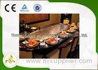 Stainless Steel Indoor Teppanyaki Grill Ten Seats With Fume Precipitator