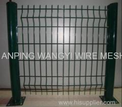 High quality hot galvanized then coated wire mesh fence